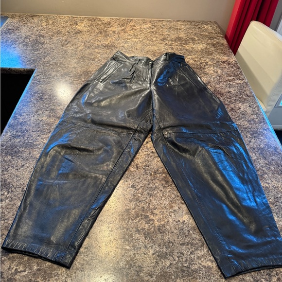 DI CAPRA Vintage guenuine leather pants size 9 - Picture 1 of 12